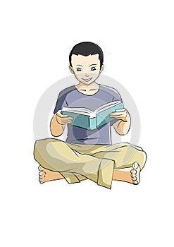Reading book