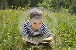 Reading boy