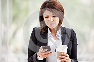 Reading emails on a cell phone