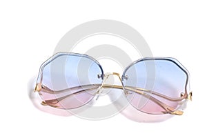 reading glasses isolated on a white background.