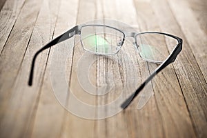 Reading Glasses On Table