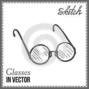 READING GLASSES IN VECTOR