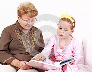 Reading with granny