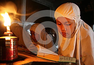 Reading koran using torch