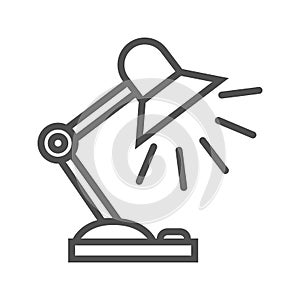 Reading-lamp flat icon