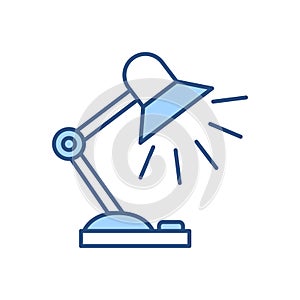 Reading-lamp related vector icon
