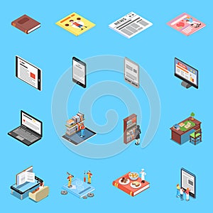 Reading And Library Icons Set