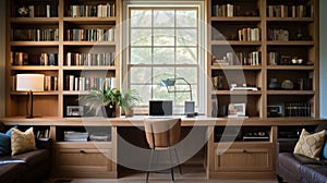 Reading nooks in an office adorned with comfortable seating