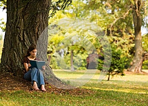 Reading in the Shade