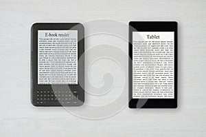 Reading on a tablet or e-reader
