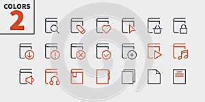 Reading View Outlined Pixel Perfect Well-crafted Vector Thin Line Icons 48x48 Ready for 24x24 Grid for Web Graphics and