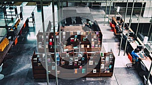 Reading zone in Vasconcelos Library, Mexico