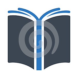 Readingbook vector glyph color icon