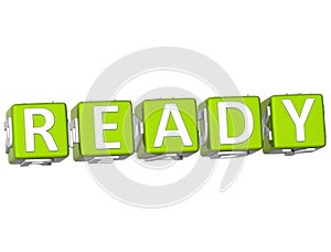Ready Cube text