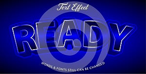 Ready editable text effect style