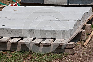 Ready made cement panels Construction area of ??a house or building,