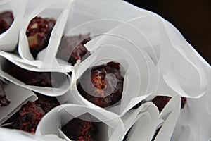 ready made pastille wrapped in parchment paper