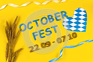 Ready for october beer festival in autumn october month in germany