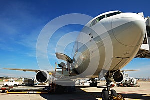 Ready passenger plane of lift-off