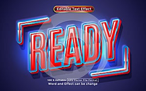 Ready text editable vector text effect