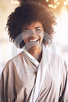 Ready to be pampered from head to toe. Portrait of a young woman enjoying a relaxing day at the spa.