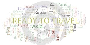 Ready To Travel word cloud.