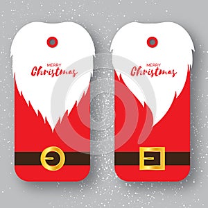 Ready to use Santa Claus gift tags.