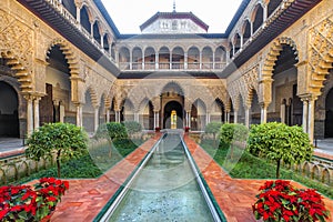 Real Alcazar in Seville. Spain.