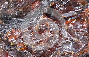 real amber mineral texture