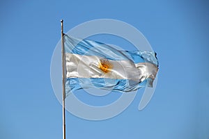 Real Argentinian flag