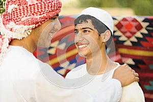 Real authentic arabic people photo