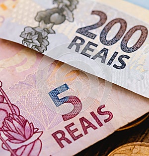 Real, Brazilian Currency. Money, Brazil, Dinheiro, Brasil, Reais. photo