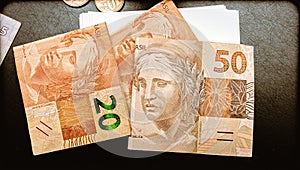 Real - Brazilian Currency. Money, Dinheiro, Brasil, Reais. photo