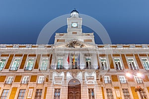 Real Casa de Correos building in Madrid, Spain