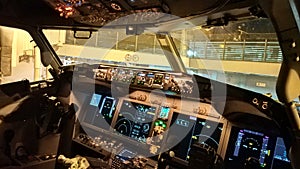 real cockpit boeing 737 max photo