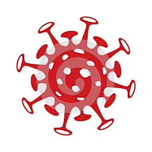 Real coronavirus vector icon