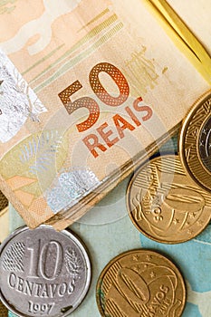 Real Currency. Dinheiro, Brasil, Reais. photo