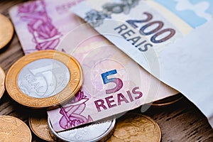 Real, Brazilian Currency. Money, Brazil, Dinheiro, Brasil, Reais. photo