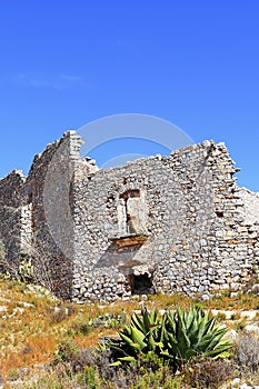 Ruins in the desert of Real de catorce, san luis potosi, mexico VIII photo