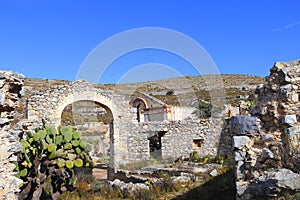 Ruins in the desert of Real de catorce, san luis potosi, mexico XII photo
