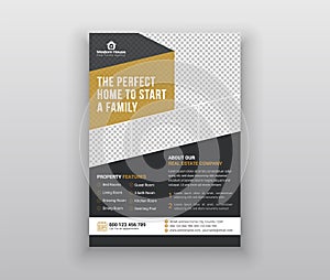 Real estate agency flayer template