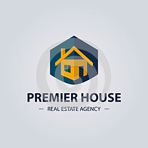 Real estate agency or services vector logo