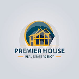 Real estate agency vector logo