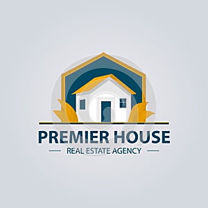 Real estate agency vector logo