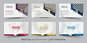 Real Estate Agent and Home Sales Business Card Template Design