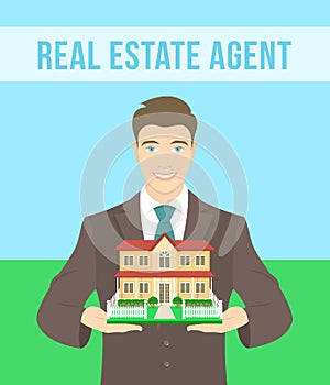 Real Estate Agent Offers a House