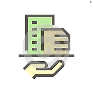 Real estate agent vector icon