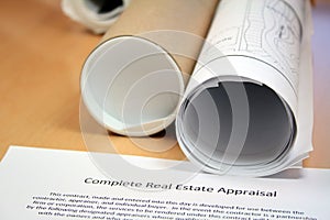 Real Estate Appraisal and Blueprints