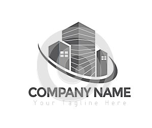 Real Estate, Building and Construction Logo Vector Design.