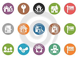 Real estate button icons